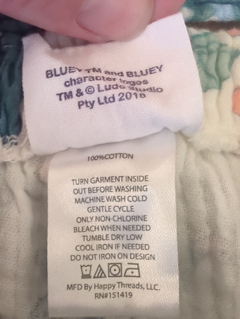 Toddler Girl's Bluey Gauze Tank & Short Set with Matching Scrunchie, 4T - Picture 3 of 7